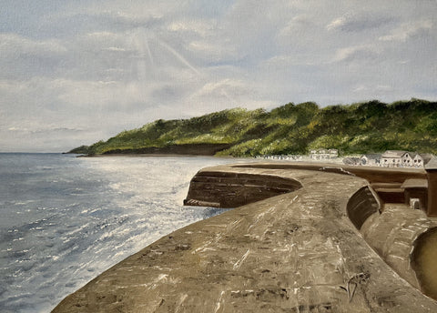 Lyme Regis, The Cobb Under Afternoon Sunlight