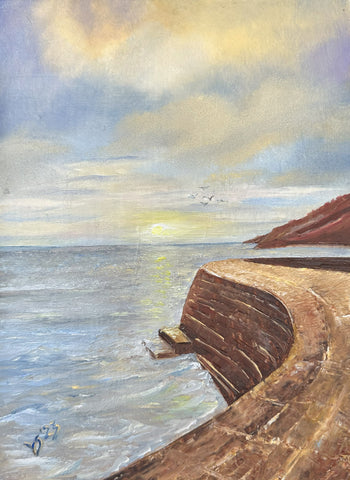 Lyme Regis, The Cobb at Sunset